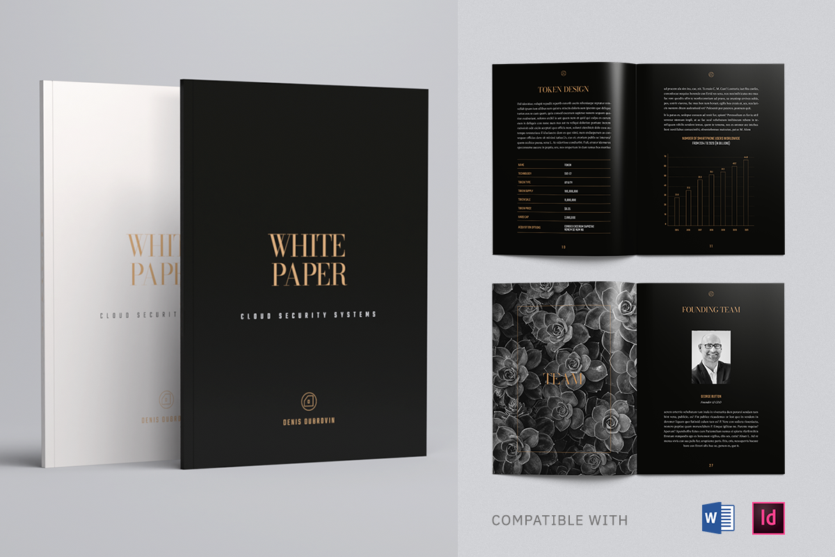Luxury White Paper Template, Whitepaper Template