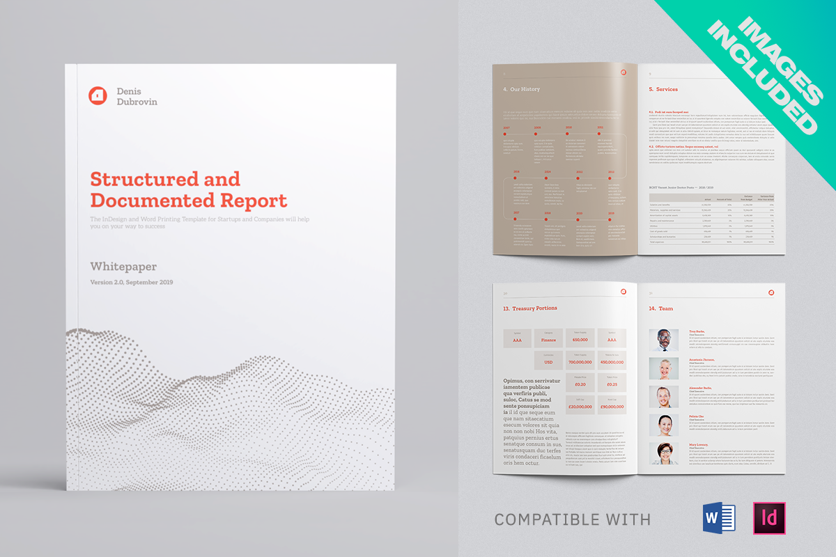 Abstract Geometric White Paper Template