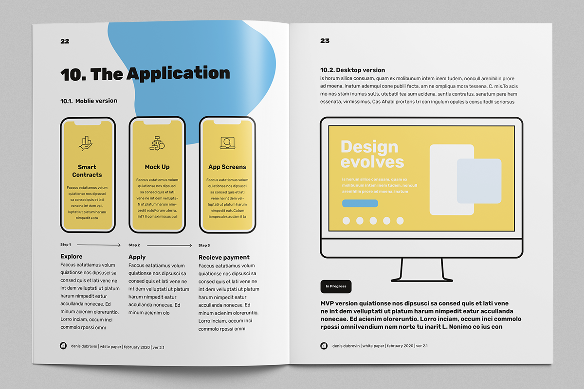 White Paper Illustrated Template, Whitepaper Template